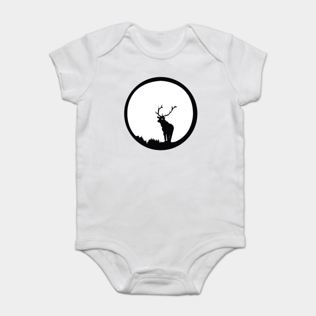 Elk Baby Bodysuit by DickinsonDesign